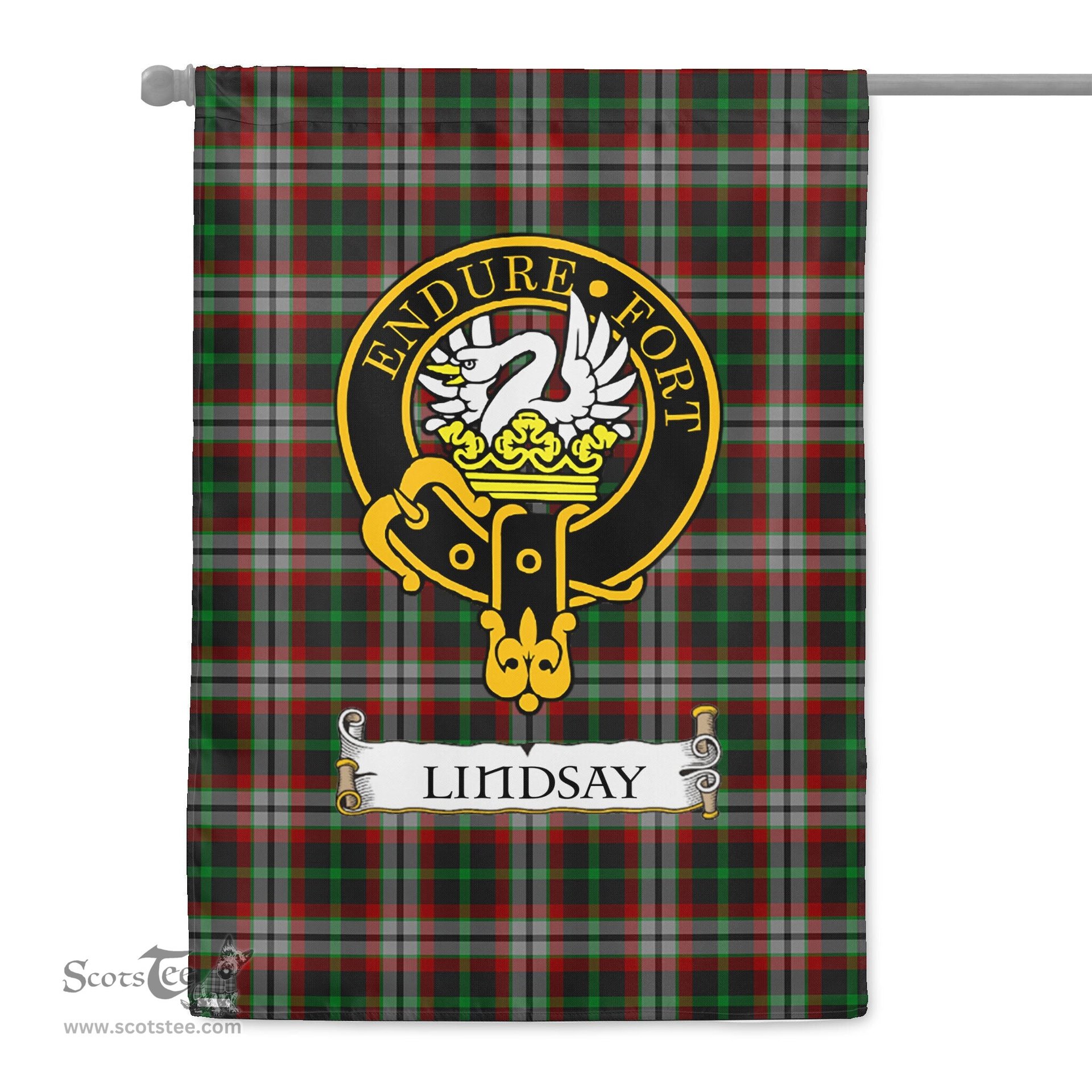 Scotstee Shop Tartan Garden Flag Clan Lindsay Hunting Badge Scottish Tartan Flag National Tartan Day, Tartan Garden Flag, Tartan Flag, Tartan Flag Scottish, Plaid Flag, Clan Tartan Flag, Scottish Clan Flag