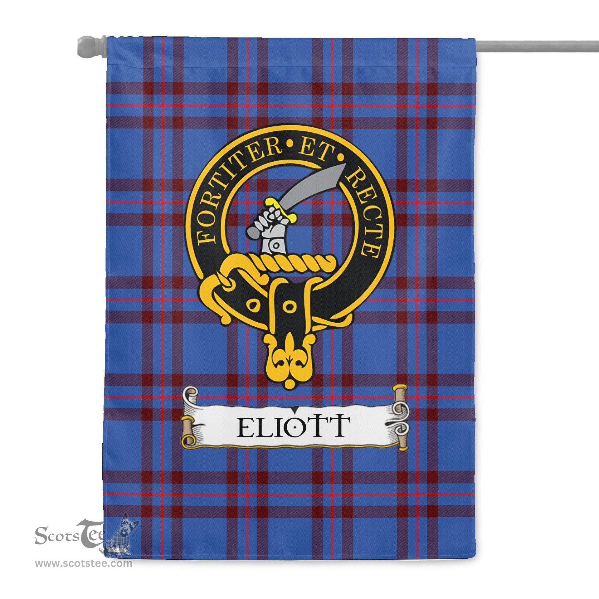 Scotstee Shop Tartan Garden Flag Clan Elliot Badge Scottish Tartan Flag National Tartan Day, Tartan Garden Flag, Tartan Flag, Tartan Flag Scottish, Plaid Flag, Clan Tartan Flag, Scottish Clan Flag