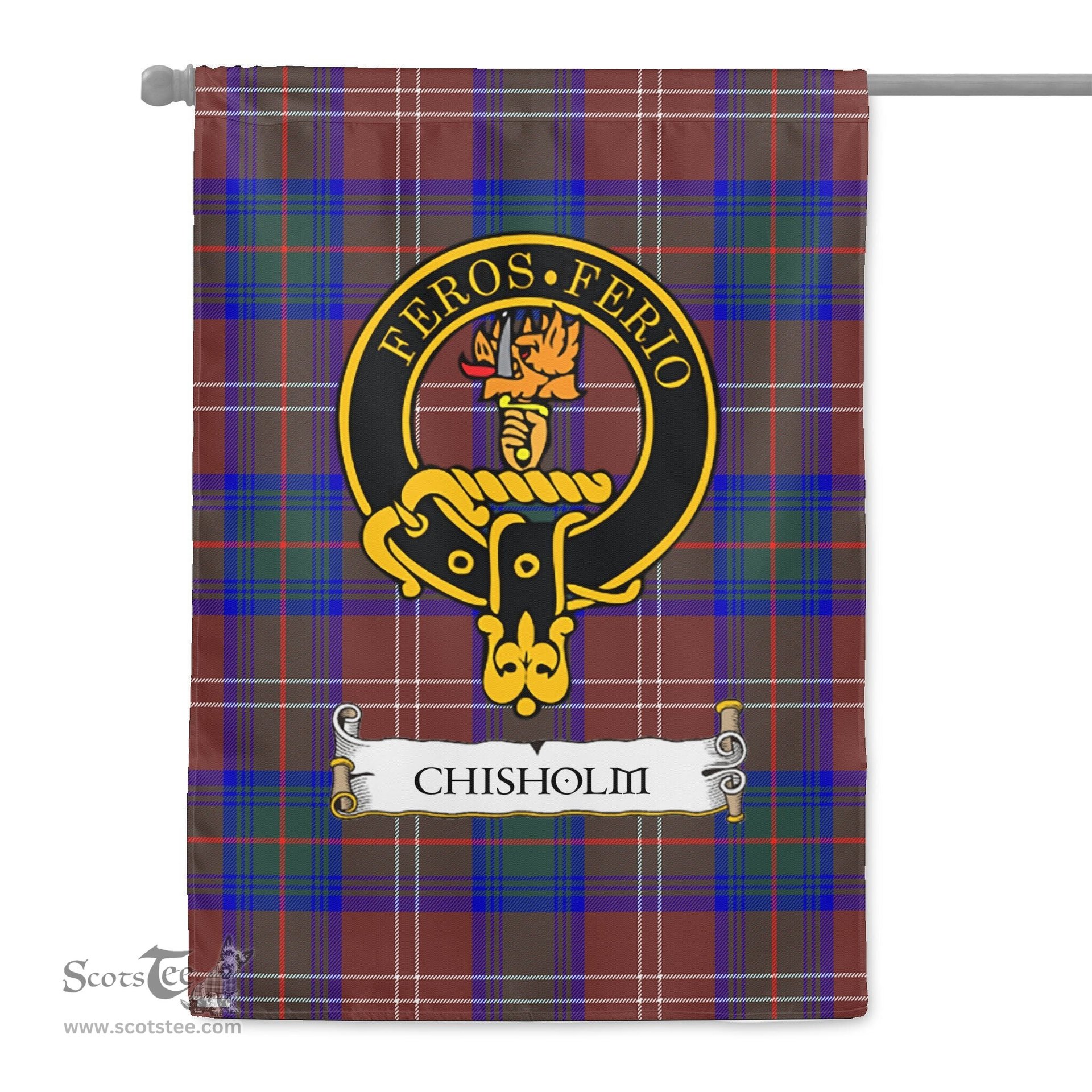 Scotstee Shop Tartan Garden Flag Clan Chisholm Hunting Modern Badge Scottish Tartan Flag National Tartan Day, Tartan Garden Flag, Tartan Flag, Tartan Flag Scottish, Plaid Flag, Clan Tartan Flag, Scottish Clan Flag