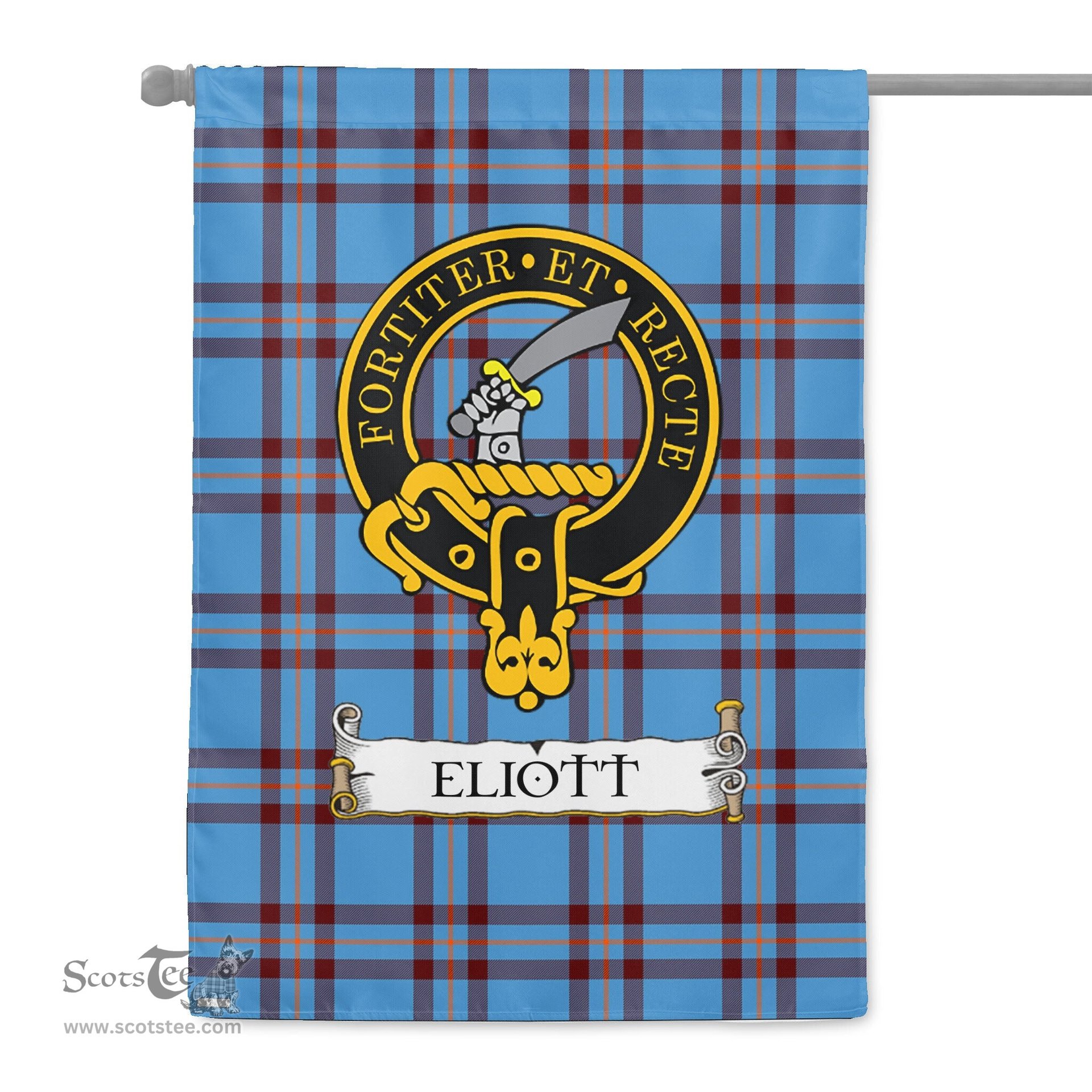 Scotstee Shop Tartan Garden Flag Clan Elliot Ancient Badge Scottish Tartan Flag National Tartan Day, Tartan Garden Flag, Tartan Flag, Tartan Flag Scottish, Plaid Flag, Clan Tartan Flag, Scottish Clan Flag