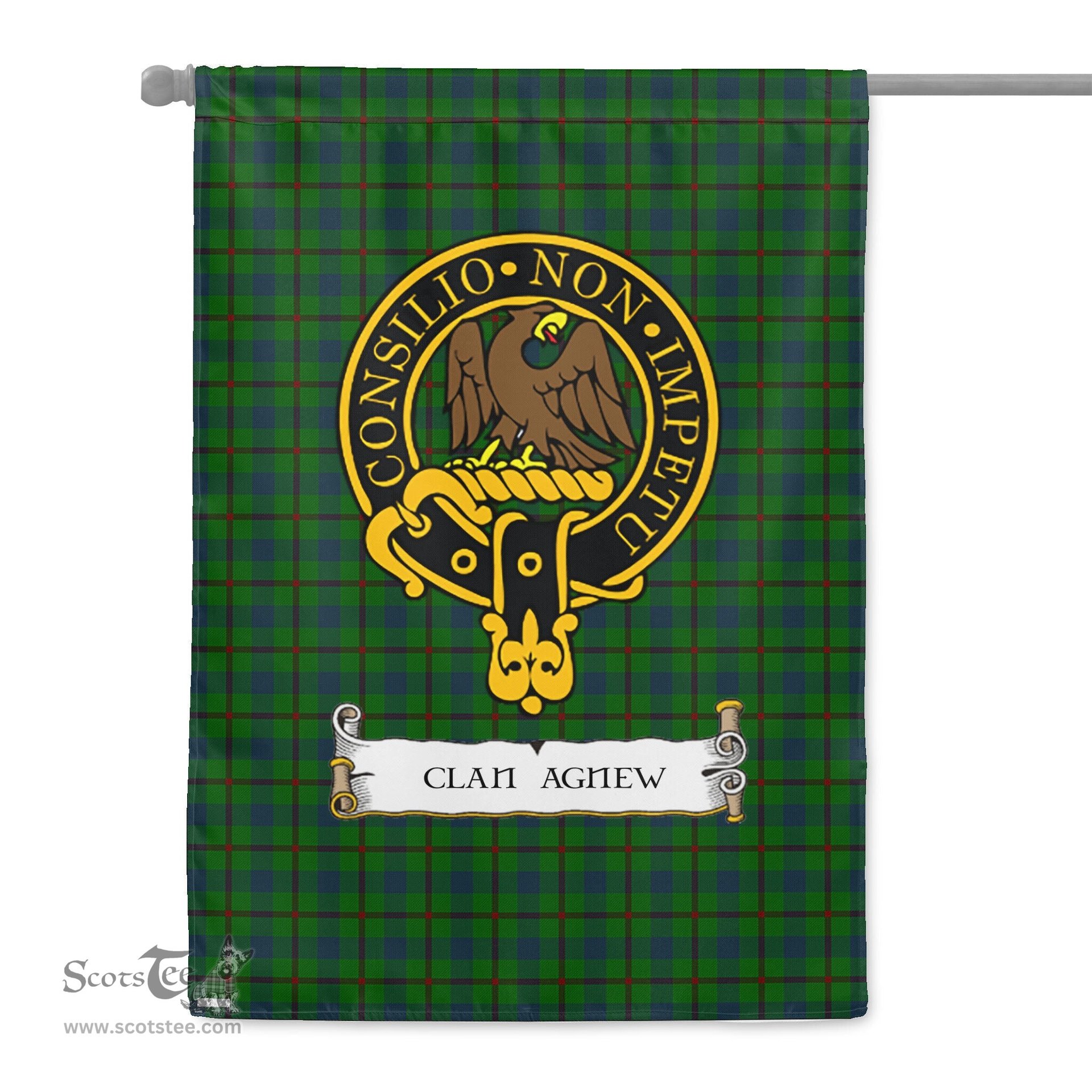Scotstee Shop Tartan Garden Flag Clan Agnew Hunting Badge Scottish Tartan Flag National Tartan Day, Tartan Garden Flag, Tartan Flag, Tartan Flag Scottish, Plaid Flag, Clan Tartan Flag, Scottish Clan Flag