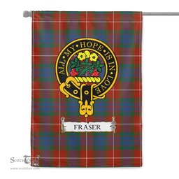 Scotstee Shop Tartan Garden Flag Clan Fraser Ancient Badge Scottish Tartan Flag National Tartan Day, Tartan Garden Flag, Tartan Flag, Tartan Flag Scottish, Plaid Flag, Clan Tartan Flag, Scottish Clan Flag