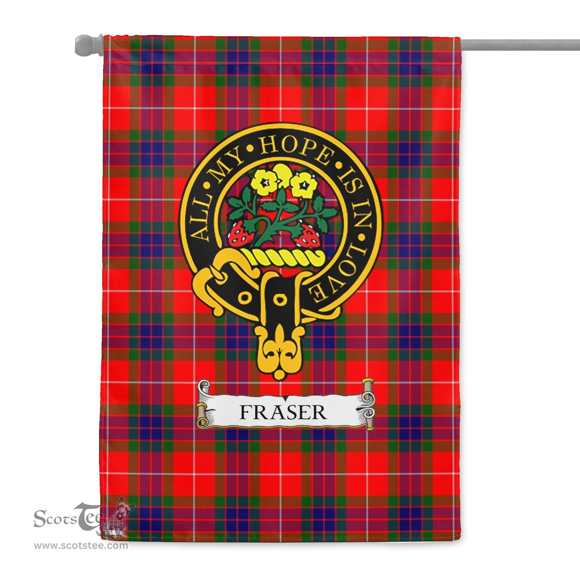 Scotstee Shop Tartan Garden Flag Clan Fraser Modern Badge Scottish Tartan Flag National Tartan Day, Tartan Garden Flag, Tartan Flag, Tartan Flag Scottish, Plaid Flag, Clan Tartan Flag, Scottish Clan Flag