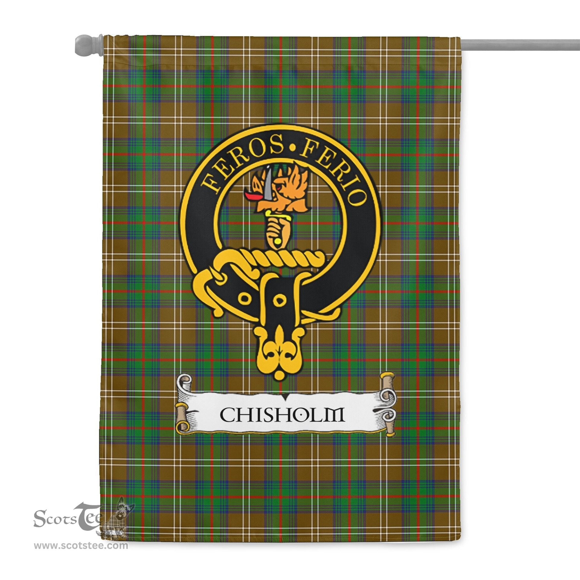 Scotstee Shop Tartan Garden Flag Clan Chisholm Hunting Badge Scottish Tartan Flag National Tartan Day, Tartan Garden Flag, Tartan Flag, Tartan Flag Scottish, Plaid Flag, Clan Tartan Flag, Scottish Clan Flag