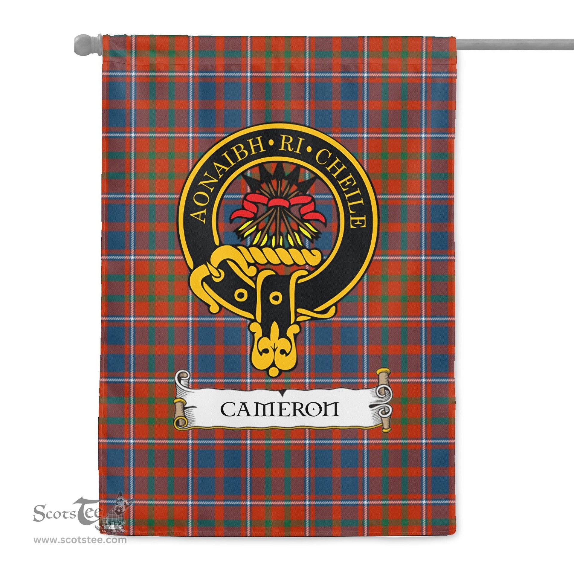 Scotstee Shop Tartan Garden Flag Clan Cameron Of Lochiel Ancient Badge Scottish Tartan Flag National Tartan Day, Tartan Garden Flag, Tartan Flag, Tartan Flag Scottish, Plaid Flag, Clan Tartan Flag, Scottish Clan Flag