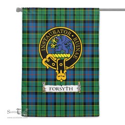 Scotstee Shop Tartan Garden Flag Clan Forsyth Ancient Badge Scottish Tartan Flag National Tartan Day, Tartan Garden Flag, Tartan Flag, Tartan Flag Scottish, Plaid Flag, Clan Tartan Flag, Scottish Clan Flag