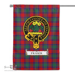 Scotstee Shop Tartan Garden Flag Clan Fraser of Altyre Badge Scottish Tartan Flag National Tartan Day, Tartan Garden Flag, Tartan Flag, Tartan Flag Scottish, Plaid Flag, Clan Tartan Flag, Scottish Clan Flag