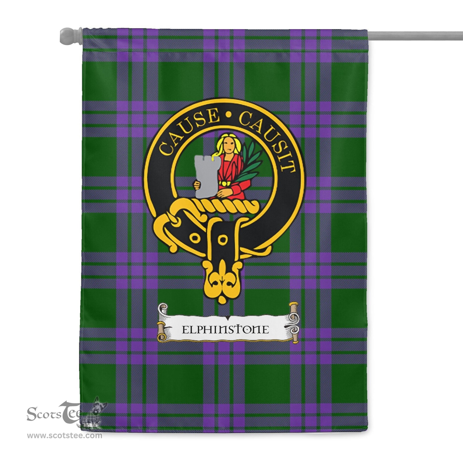 Scotstee Shop Tartan Garden Flag Clan Elphinstone Badge Scottish Tartan Flag National Tartan Day, Tartan Garden Flag, Tartan Flag, Tartan Flag Scottish, Plaid Flag, Clan Tartan Flag, Scottish Clan Flag