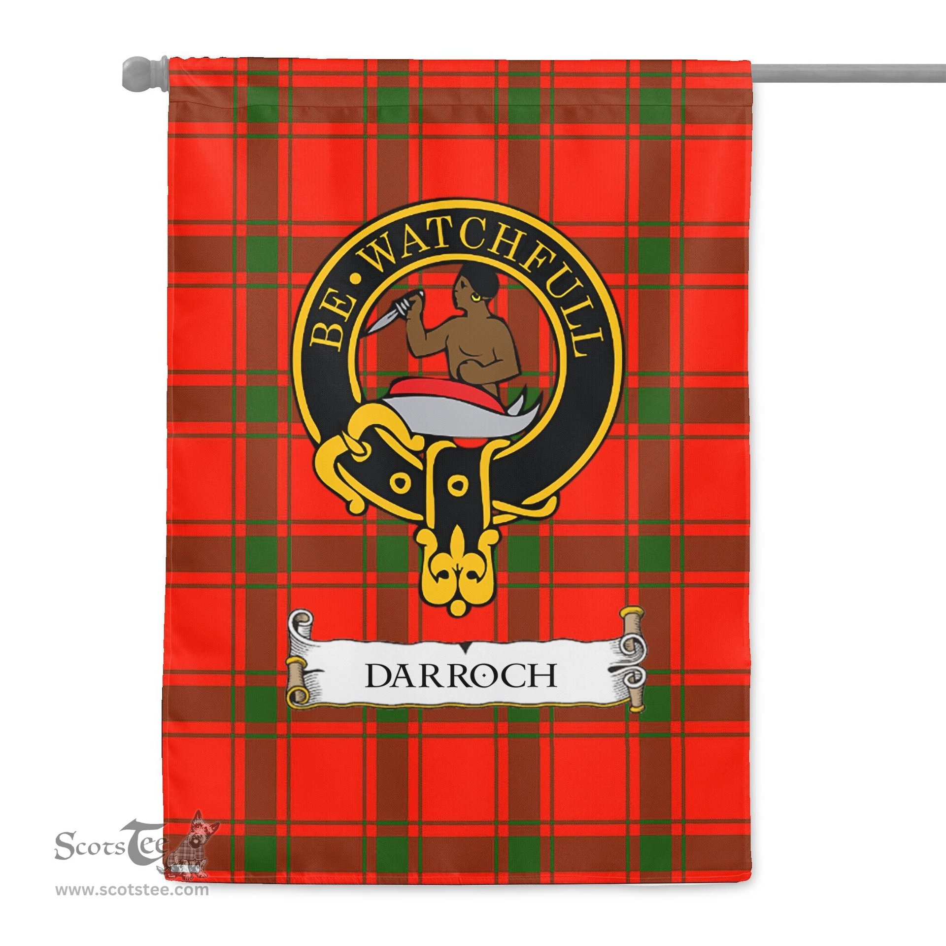 Scotstee Shop Tartan Garden Flag Clan Darroch Badge Scottish Tartan Flag National Tartan Day, Tartan Garden Flag, Tartan Flag, Tartan Flag Scottish, Plaid Flag, Clan Tartan Flag, Scottish Clan Flag