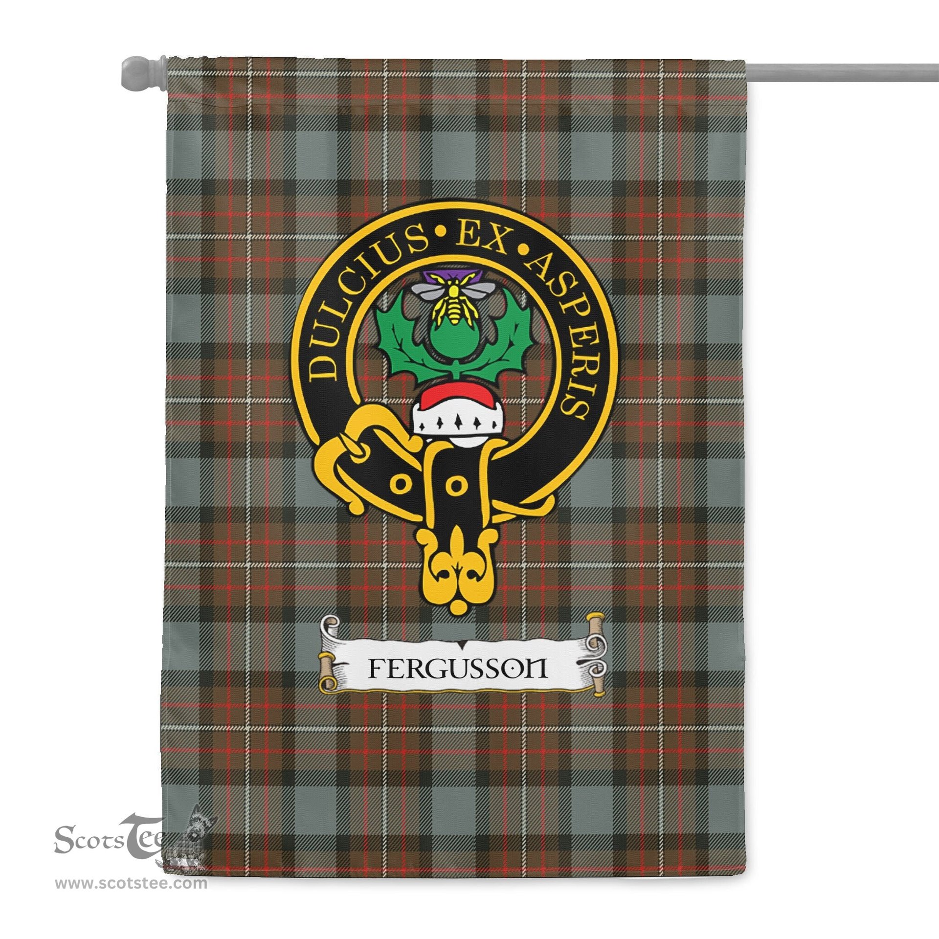 Scotstee Shop Tartan Garden Flag Clan Ferguson Weathered Badge Scottish Tartan Flag National Tartan Day, Tartan Garden Flag, Tartan Flag, Tartan Flag Scottish, Plaid Flag, Clan Tartan Flag, Scottish Clan Flag
