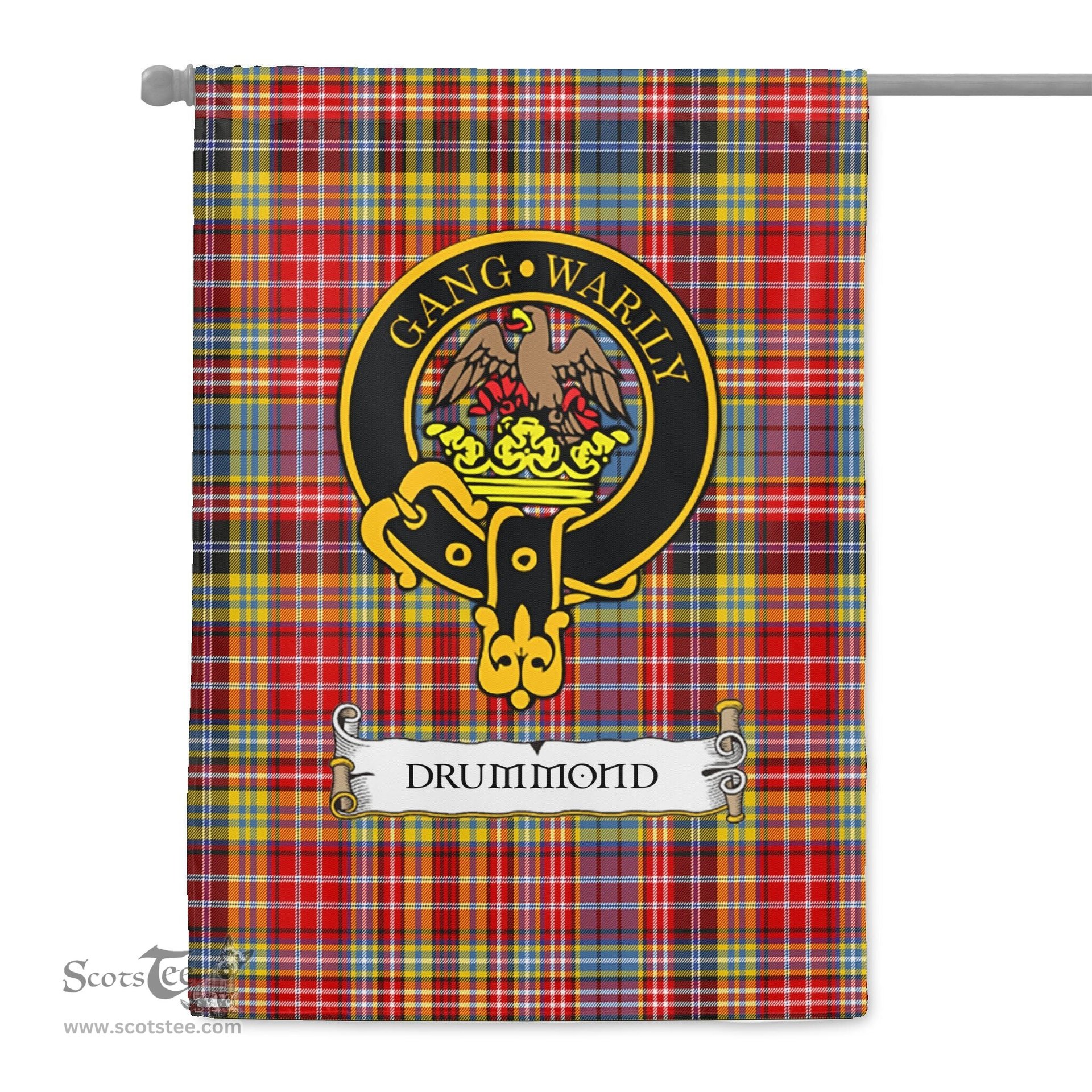 Scotstee Shop Tartan Garden Flag Clan Drummond Of Strathallan Badge Scottish Tartan Flag National Tartan Day, Tartan Garden Flag, Tartan Flag, Tartan Flag Scottish, Plaid Flag, Clan Tartan Flag, Scottish Clan Flag