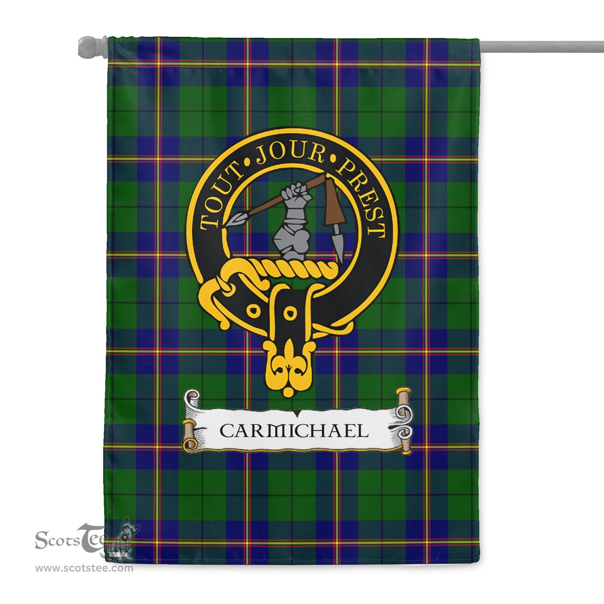 Scotstee Shop Tartan Garden Flag Clan Carmichael Modern Badge Scottish Tartan Flag National Tartan Day, Tartan Garden Flag, Tartan Flag, Tartan Flag Scottish, Plaid Flag, Clan Tartan Flag, Scottish Clan Flag