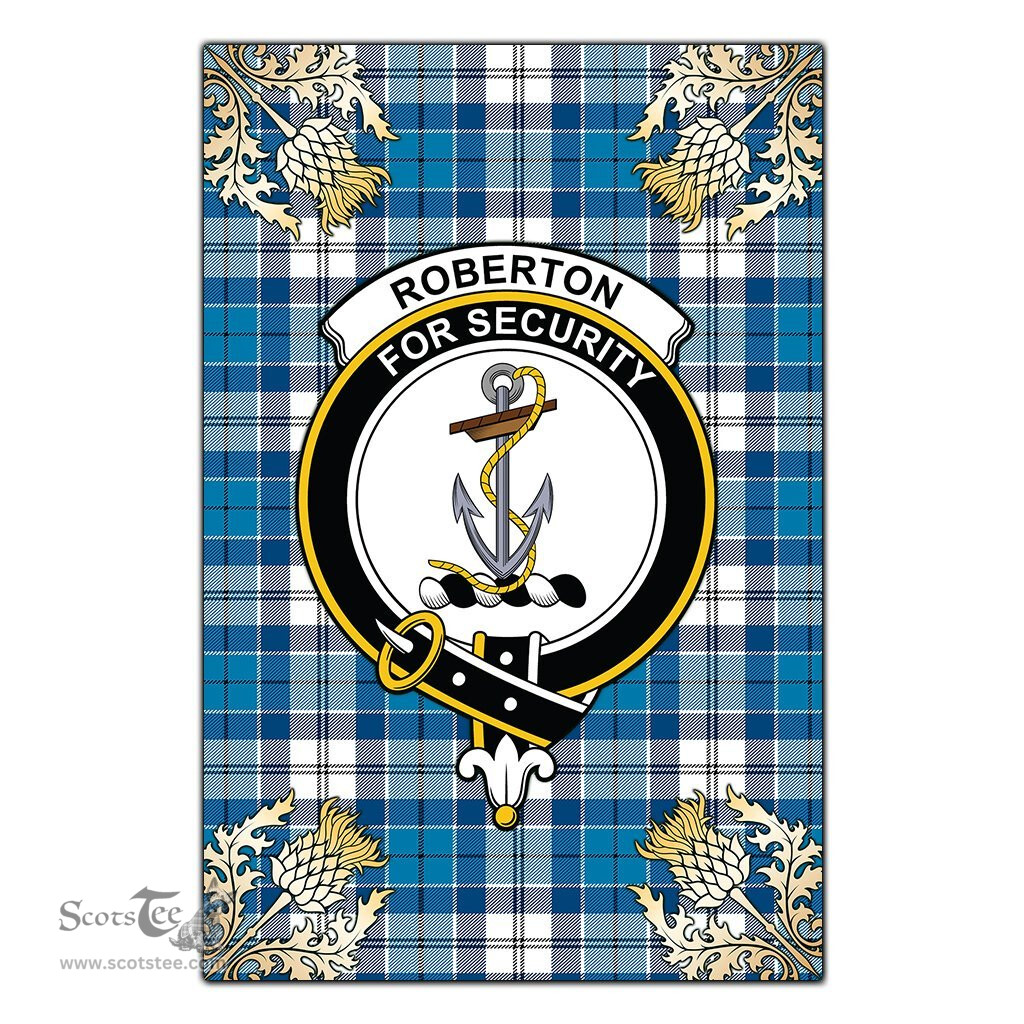 Scotstee Shop Roberton Clan Crest Gold Thistle New Garden Flag, buffalo plaid garden flag,scottish clan flags,scottish clan flags uk,scottish family crest flags,scottish flag tartans,Scottish Tartan House Flag,Tartan Clan Flag,tartan day flag,Tartan Garden Flag,Clan Badge Tartan Flag,clan tartan flag,green tartan flag, scottish family crest flags,scottish clan flags,scottish clan flags uk,scottish family crest flags,scottish flag tartans,scottish tartan flag,tartan army flag
