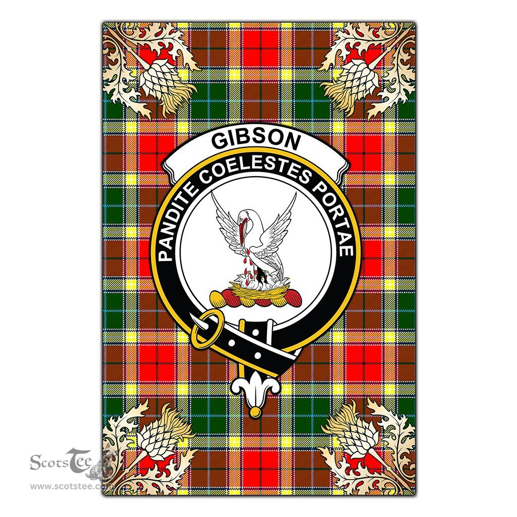 Scotstee Shop Gibson Clan Crest Gold Thistle New Garden Flag, buffalo plaid garden flag,scottish clan flags,scottish clan flags uk,scottish family crest flags,scottish flag tartans,Scottish Tartan House Flag,Tartan Clan Flag,tartan day flag,Tartan Garden Flag,Clan Badge Tartan Flag,clan tartan flag,green tartan flag, scottish family crest flags,scottish clan flags,scottish clan flags uk,scottish family crest flags,scottish flag tartans,scottish tartan flag,tartan army flag
