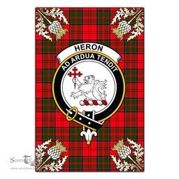 Scotstee Shop Heron Clan Crest Gold Thistle New Garden Flag, buffalo plaid garden flag,scottish clan flags,scottish clan flags uk,scottish family crest flags,scottish flag tartans,Scottish Tartan House Flag,Tartan Clan Flag,tartan day flag,Tartan Garden Flag,Clan Badge Tartan Flag,clan tartan flag,green tartan flag, scottish family crest flags,scottish clan flags,scottish clan flags uk,scottish family crest flags,scottish flag tartans,scottish tartan flag,tartan army flag