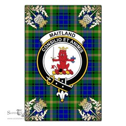 Scotstee Shop Maitland Clan Crest Gold Thistle New Garden Flag, buffalo plaid garden flag,scottish clan flags,scottish clan flags uk,scottish family crest flags,scottish flag tartans,Scottish Tartan House Flag,Tartan Clan Flag,tartan day flag,Tartan Garden Flag,Clan Badge Tartan Flag,clan tartan flag,green tartan flag, scottish family crest flags,scottish clan flags,scottish clan flags uk,scottish family crest flags,scottish flag tartans,scottish tartan flag,tartan army flag