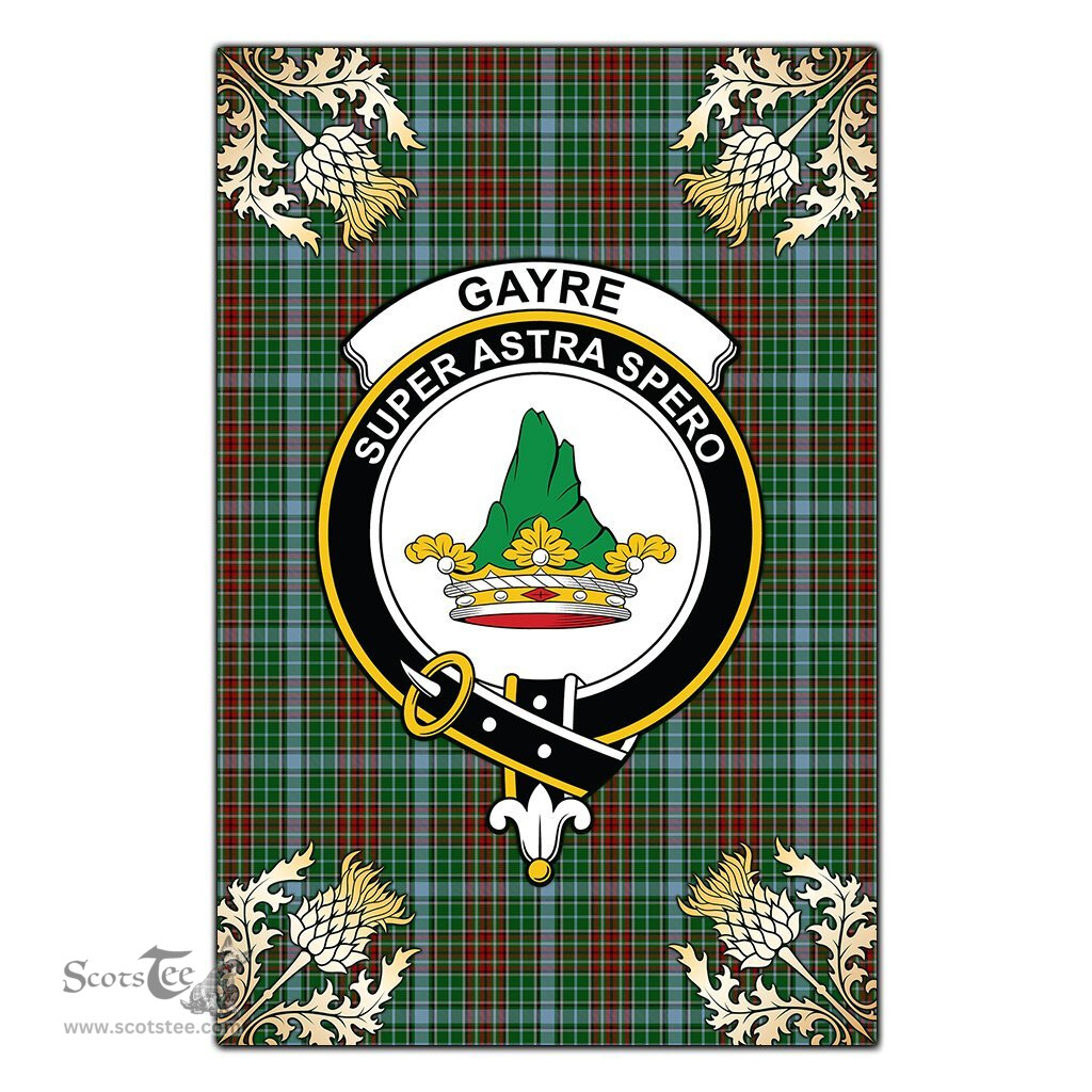 Scotstee Shop Gayre Clan Crest Gold Thistle New Garden Flag, buffalo plaid garden flag,scottish clan flags,scottish clan flags uk,scottish family crest flags,scottish flag tartans,Scottish Tartan House Flag,Tartan Clan Flag,tartan day flag,Tartan Garden Flag,Clan Badge Tartan Flag,clan tartan flag,green tartan flag, scottish family crest flags,scottish clan flags,scottish clan flags uk,scottish family crest flags,scottish flag tartans,scottish tartan flag,tartan army flag