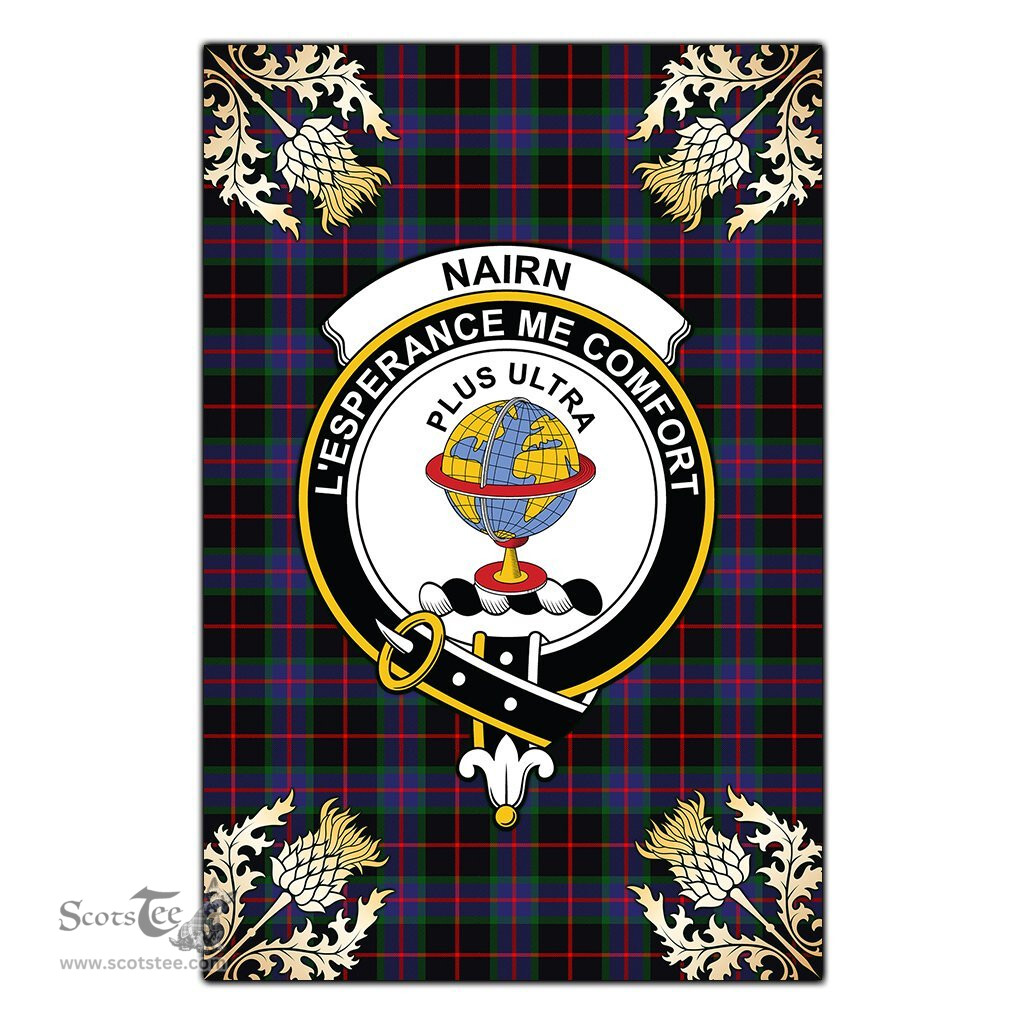 Scotstee Shop Nairn Clan Crest Gold Thistle New Garden Flag, buffalo plaid garden flag,scottish clan flags,scottish clan flags uk,scottish family crest flags,scottish flag tartans,Scottish Tartan House Flag,Tartan Clan Flag,tartan day flag,Tartan Garden Flag,Clan Badge Tartan Flag,clan tartan flag,green tartan flag, scottish family crest flags,scottish clan flags,scottish clan flags uk,scottish family crest flags,scottish flag tartans,scottish tartan flag,tartan army flag