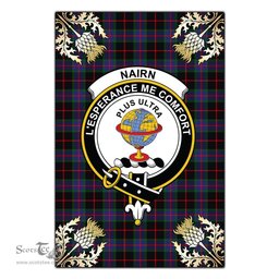 Scotstee Shop Nairn Clan Crest Gold Thistle New Garden Flag, buffalo plaid garden flag,scottish clan flags,scottish clan flags uk,scottish family crest flags,scottish flag tartans,Scottish Tartan House Flag,Tartan Clan Flag,tartan day flag,Tartan Garden Flag,Clan Badge Tartan Flag,clan tartan flag,green tartan flag, scottish family crest flags,scottish clan flags,scottish clan flags uk,scottish family crest flags,scottish flag tartans,scottish tartan flag,tartan army flag