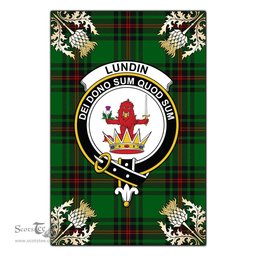 Scotstee Shop Lundin Clan Crest Gold Thistle New Garden Flag, buffalo plaid garden flag,scottish clan flags,scottish clan flags uk,scottish family crest flags,scottish flag tartans,Scottish Tartan House Flag,Tartan Clan Flag,tartan day flag,Tartan Garden Flag,Clan Badge Tartan Flag,clan tartan flag,green tartan flag, scottish family crest flags,scottish clan flags,scottish clan flags uk,scottish family crest flags,scottish flag tartans,scottish tartan flag,tartan army flag