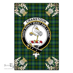 Scotstee Shop Cranstoun Clan Crest Gold Thistle New Garden Flag, buffalo plaid garden flag,scottish clan flags,scottish clan flags uk,scottish family crest flags,scottish flag tartans,Scottish Tartan House Flag,Tartan Clan Flag,tartan day flag,Tartan Garden Flag,Clan Badge Tartan Flag,clan tartan flag,green tartan flag, scottish family crest flags,scottish clan flags,scottish clan flags uk,scottish family crest flags,scottish flag tartans,scottish tartan flag,tartan army flag