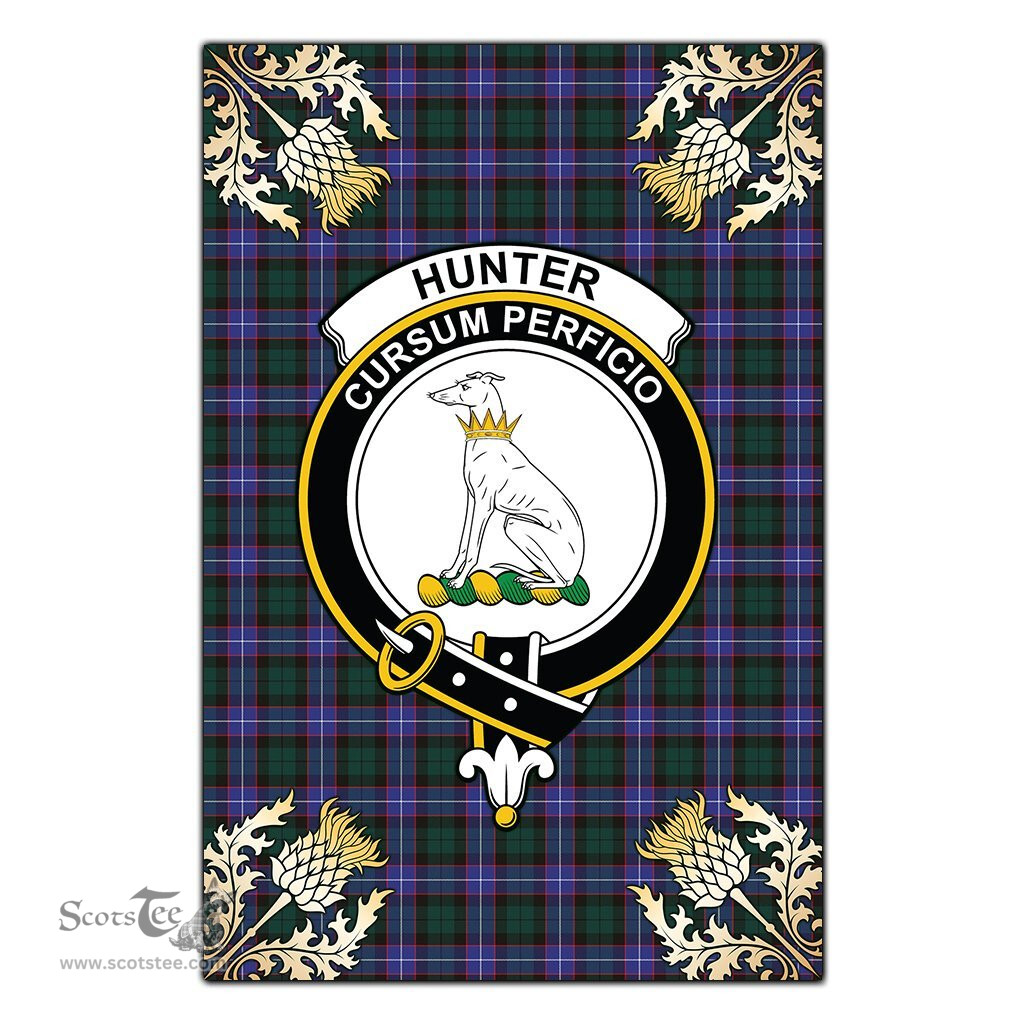 Scotstee Shop Hunter Modern Clan Crest Gold Thistle New Garden Flag, buffalo plaid garden flag,scottish clan flags,scottish clan flags uk,scottish family crest flags,scottish flag tartans,Scottish Tartan House Flag,Tartan Clan Flag,tartan day flag,Tartan Garden Flag,Clan Badge Tartan Flag,clan tartan flag,green tartan flag, scottish family crest flags,scottish clan flags,scottish clan flags uk,scottish family crest flags,scottish flag tartans,scottish tartan flag,tartan army flag