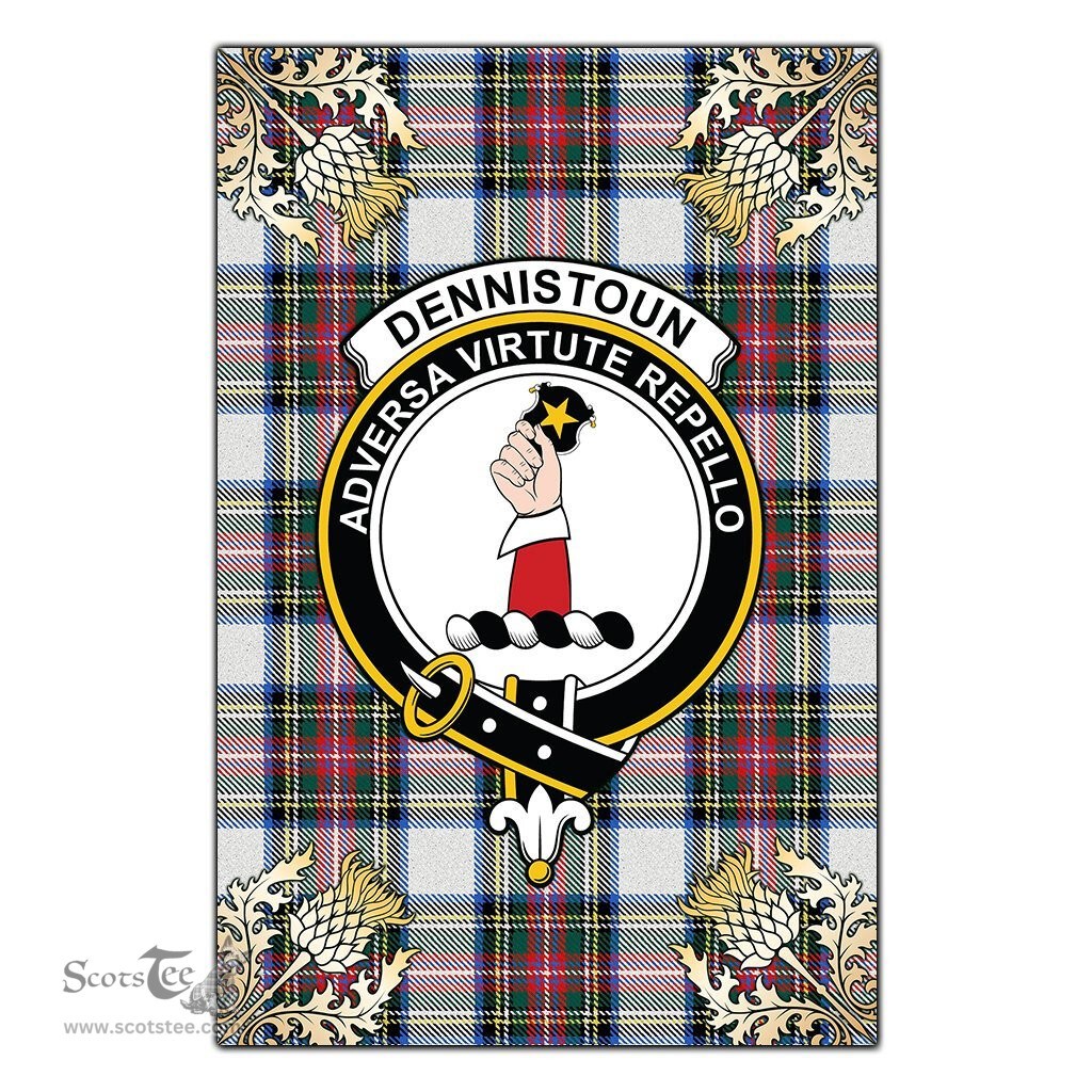 Scotstee Shop Dennistoun Clan Crest Gold Thistle New Garden Flag, buffalo plaid garden flag,scottish clan flags,scottish clan flags uk,scottish family crest flags,scottish flag tartans,Scottish Tartan House Flag,Tartan Clan Flag,tartan day flag,Tartan Garden Flag,Clan Badge Tartan Flag,clan tartan flag,green tartan flag, scottish family crest flags,scottish clan flags,scottish clan flags uk,scottish family crest flags,scottish flag tartans,scottish tartan flag,tartan army flag