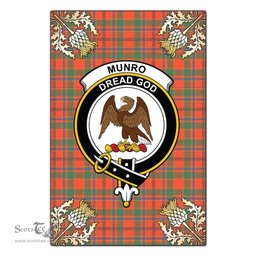 Scotstee Shop Munro Ancient Clan Crest Gold Thistle New Garden Flag, buffalo plaid garden flag,scottish clan flags,scottish clan flags uk,scottish family crest flags,scottish flag tartans,Scottish Tartan House Flag,Tartan Clan Flag,tartan day flag,Tartan Garden Flag,Clan Badge Tartan Flag,clan tartan flag,green tartan flag, scottish family crest flags,scottish clan flags,scottish clan flags uk,scottish family crest flags,scottish flag tartans,scottish tartan flag,tartan army flag