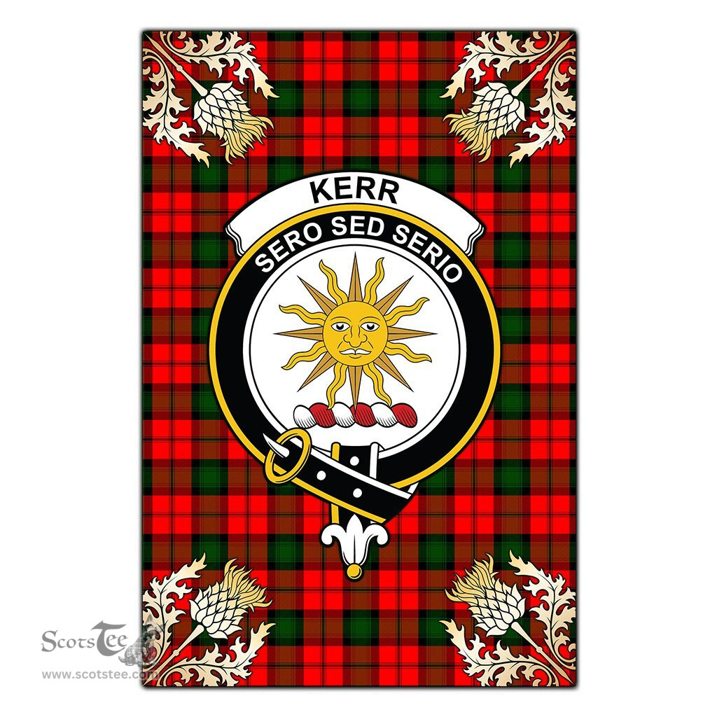 Scotstee Shop Kerr Modern Clan Crest Gold Thistle New Garden Flag, buffalo plaid garden flag,scottish clan flags,scottish clan flags uk,scottish family crest flags,scottish flag tartans,Scottish Tartan House Flag,Tartan Clan Flag,tartan day flag,Tartan Garden Flag,Clan Badge Tartan Flag,clan tartan flag,green tartan flag, scottish family crest flags,scottish clan flags,scottish clan flags uk,scottish family crest flags,scottish flag tartans,scottish tartan flag,tartan army flag