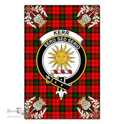 Scotstee Shop Kerr Modern Clan Crest Gold Thistle New Garden Flag, buffalo plaid garden flag,scottish clan flags,scottish clan flags uk,scottish family crest flags,scottish flag tartans,Scottish Tartan House Flag,Tartan Clan Flag,tartan day flag,Tartan Garden Flag,Clan Badge Tartan Flag,clan tartan flag,green tartan flag, scottish family crest flags,scottish clan flags,scottish clan flags uk,scottish family crest flags,scottish flag tartans,scottish tartan flag,tartan army flag