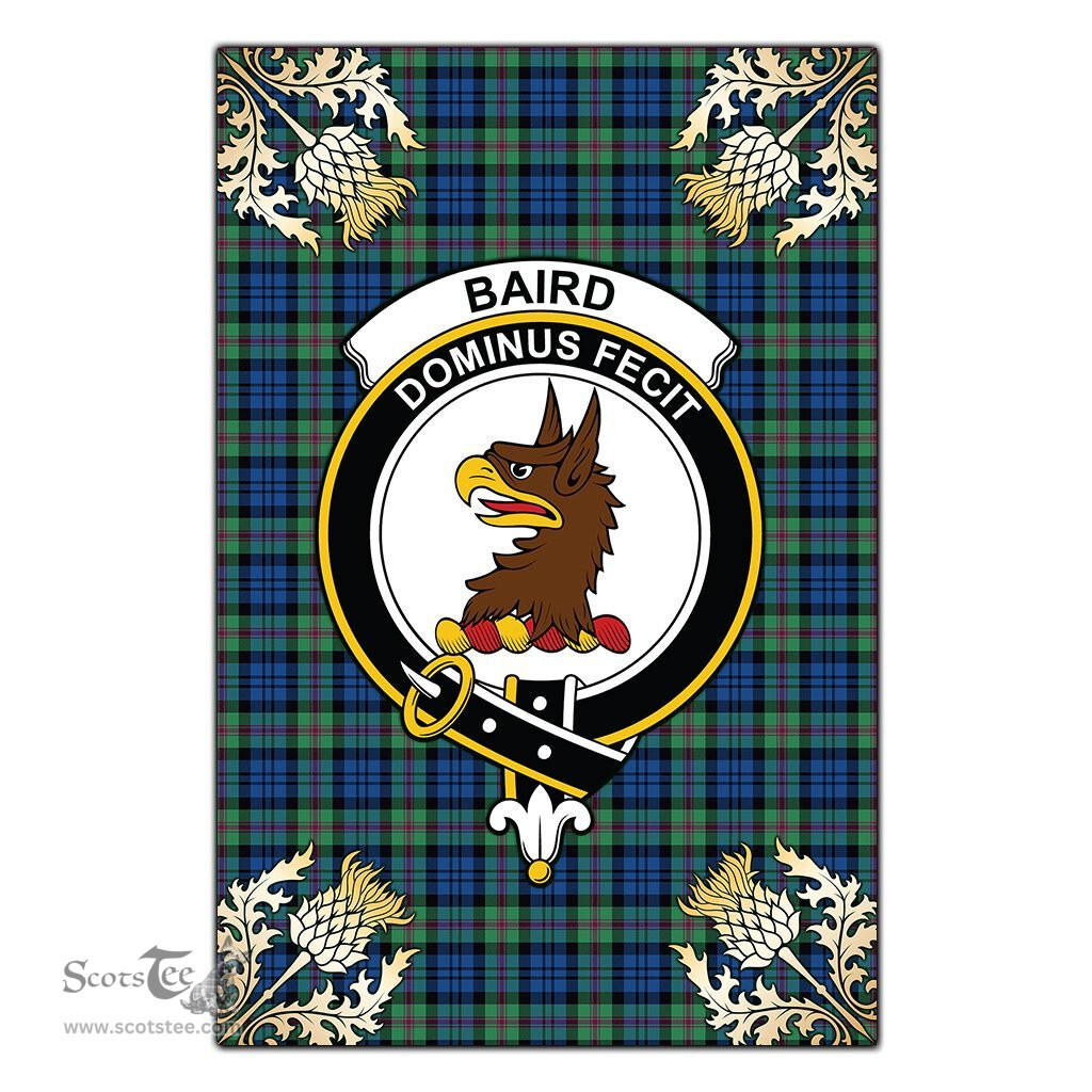 Scotstee Shop Baird Ancient Clan Crest Gold Thistle New Garden Flag, buffalo plaid garden flag,scottish clan flags,scottish clan flags uk,scottish family crest flags,scottish flag tartans,Scottish Tartan House Flag,Tartan Clan Flag,tartan day flag,Tartan Garden Flag,Clan Badge Tartan Flag,clan tartan flag,green tartan flag, scottish family crest flags,scottish clan flags,scottish clan flags uk,scottish family crest flags,scottish flag tartans,scottish tartan flag,tartan army flag