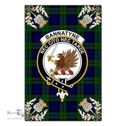 Scotstee Shop Bannatyne Clan Crest Gold Thistle New Garden Flag, buffalo plaid garden flag,scottish clan flags,scottish clan flags uk,scottish family crest flags,scottish flag tartans,Scottish Tartan House Flag,Tartan Clan Flag,tartan day flag,Tartan Garden Flag,Clan Badge Tartan Flag,clan tartan flag,green tartan flag, scottish family crest flags,scottish clan flags,scottish clan flags uk,scottish family crest flags,scottish flag tartans,scottish tartan flag,tartan army flag