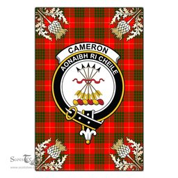 Scotstee Shop Cameron Modern Clan Crest Gold Thistle New Garden Flag, buffalo plaid garden flag,scottish clan flags,scottish clan flags uk,scottish family crest flags,scottish flag tartans,Scottish Tartan House Flag,Tartan Clan Flag,tartan day flag,Tartan Garden Flag,Clan Badge Tartan Flag,clan tartan flag,green tartan flag, scottish family crest flags,scottish clan flags,scottish clan flags uk,scottish family crest flags,scottish flag tartans,scottish tartan flag,tartan army flag