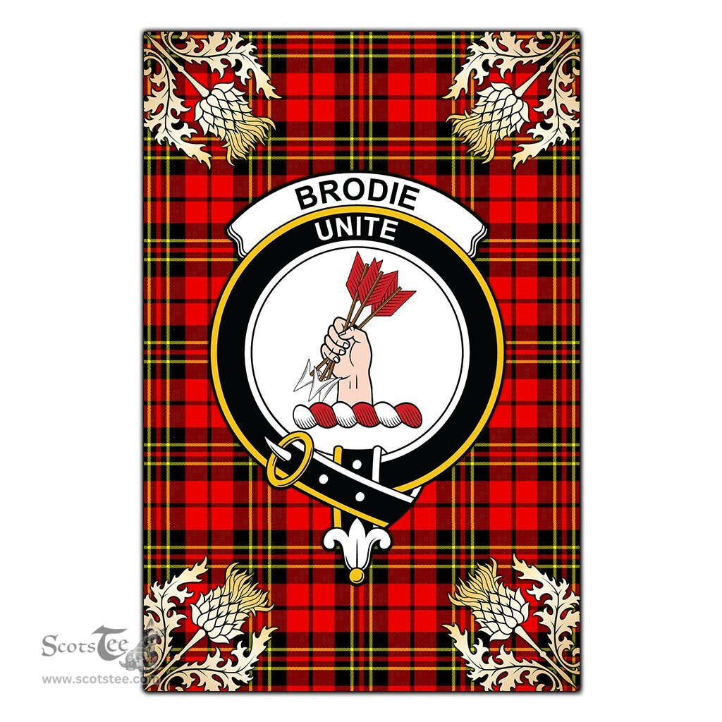 Scotstee Shop Brodie Modern Clan Crest Gold Thistle New Garden Flag, buffalo plaid garden flag,scottish clan flags,scottish clan flags uk,scottish family crest flags,scottish flag tartans,Scottish Tartan House Flag,Tartan Clan Flag,tartan day flag,Tartan Garden Flag,Clan Badge Tartan Flag,clan tartan flag,green tartan flag, scottish family crest flags,scottish clan flags,scottish clan flags uk,scottish family crest flags,scottish flag tartans,scottish tartan flag,tartan army flag