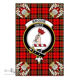 Scotstee Shop Brodie Modern Clan Crest Gold Thistle New Garden Flag, buffalo plaid garden flag,scottish clan flags,scottish clan flags uk,scottish family crest flags,scottish flag tartans,Scottish Tartan House Flag,Tartan Clan Flag,tartan day flag,Tartan Garden Flag,Clan Badge Tartan Flag,clan tartan flag,green tartan flag, scottish family crest flags,scottish clan flags,scottish clan flags uk,scottish family crest flags,scottish flag tartans,scottish tartan flag,tartan army flag