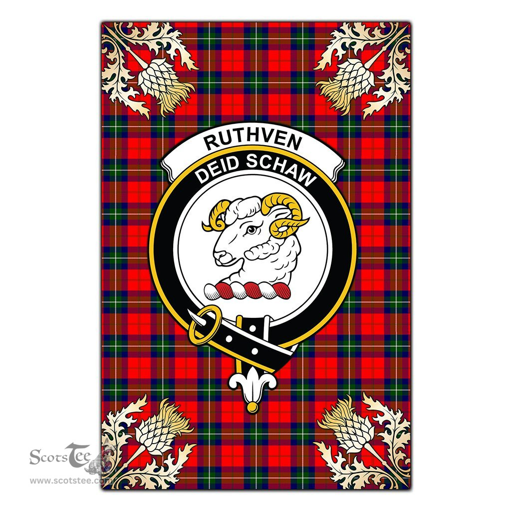 Scotstee Shop Ruthven Modern Clan Crest Gold Thistle New Garden Flag, buffalo plaid garden flag,scottish clan flags,scottish clan flags uk,scottish family crest flags,scottish flag tartans,Scottish Tartan House Flag,Tartan Clan Flag,tartan day flag,Tartan Garden Flag,Clan Badge Tartan Flag,clan tartan flag,green tartan flag, scottish family crest flags,scottish clan flags,scottish clan flags uk,scottish family crest flags,scottish flag tartans,scottish tartan flag,tartan army flag