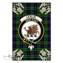 Scotstee Shop Leslie Hunting Clan Crest Gold Thistle New Garden Flag, buffalo plaid garden flag,scottish clan flags,scottish clan flags uk,scottish family crest flags,scottish flag tartans,Scottish Tartan House Flag,Tartan Clan Flag,tartan day flag,Tartan Garden Flag,Clan Badge Tartan Flag,clan tartan flag,green tartan flag, scottish family crest flags,scottish clan flags,scottish clan flags uk,scottish family crest flags,scottish flag tartans,scottish tartan flag,tartan army flag