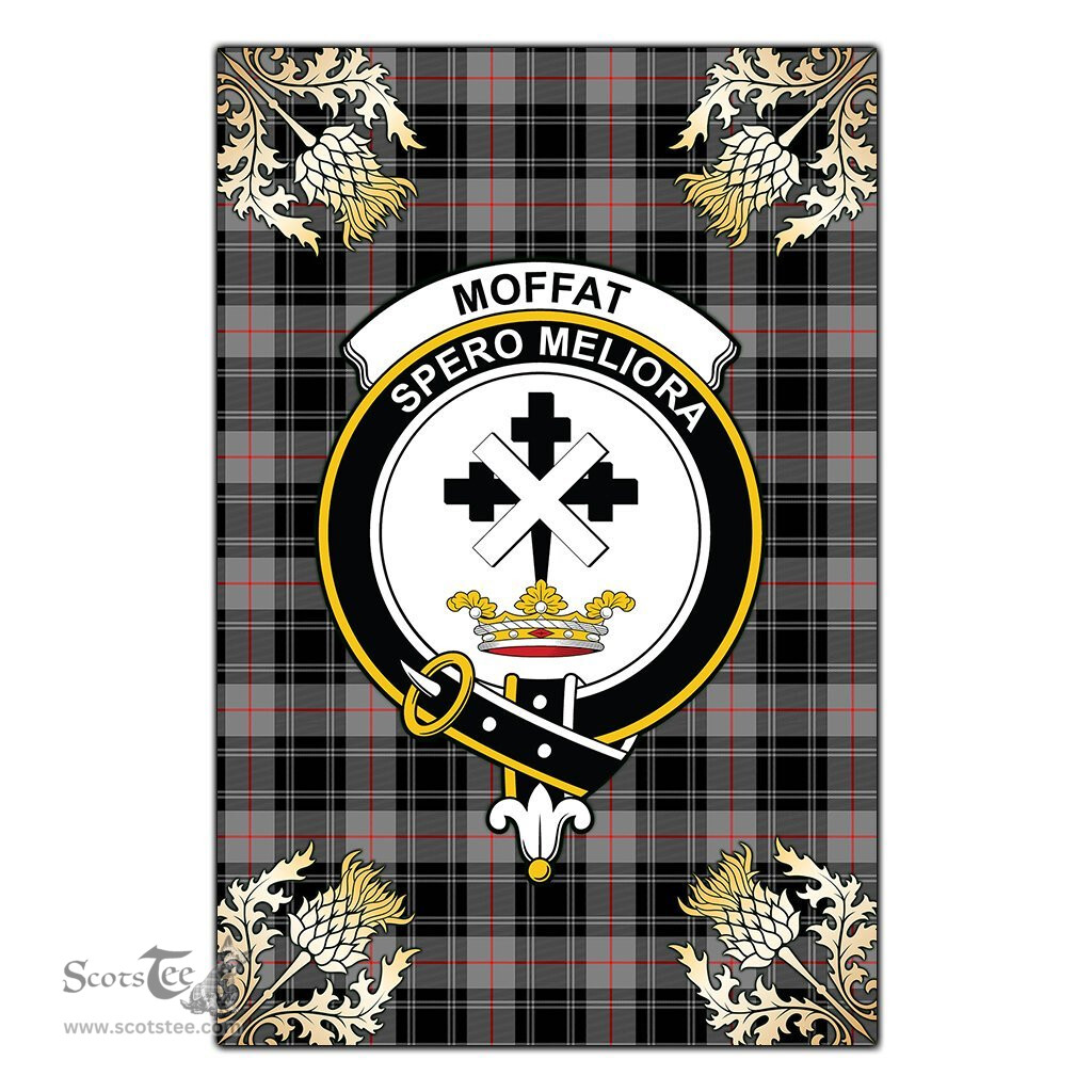 Scotstee Shop Moffat Modern Clan Crest Gold Thistle New Garden Flag, buffalo plaid garden flag,scottish clan flags,scottish clan flags uk,scottish family crest flags,scottish flag tartans,Scottish Tartan House Flag,Tartan Clan Flag,tartan day flag,Tartan Garden Flag,Clan Badge Tartan Flag,clan tartan flag,green tartan flag, scottish family crest flags,scottish clan flags,scottish clan flags uk,scottish family crest flags,scottish flag tartans,scottish tartan flag,tartan army flag