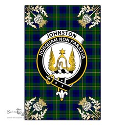 Scotstee Shop Johnston Modern Clan Crest Gold Thistle New Garden Flag, buffalo plaid garden flag,scottish clan flags,scottish clan flags uk,scottish family crest flags,scottish flag tartans,Scottish Tartan House Flag,Tartan Clan Flag,tartan day flag,Tartan Garden Flag,Clan Badge Tartan Flag,clan tartan flag,green tartan flag, scottish family crest flags,scottish clan flags,scottish clan flags uk,scottish family crest flags,scottish flag tartans,scottish tartan flag,tartan army flag