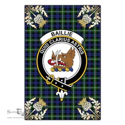 Scotstee Shop Baillie Modern Clan Crest Gold Thistle New Garden Flag, buffalo plaid garden flag,scottish clan flags,scottish clan flags uk,scottish family crest flags,scottish flag tartans,Scottish Tartan House Flag,Tartan Clan Flag,tartan day flag,Tartan Garden Flag,Clan Badge Tartan Flag,clan tartan flag,green tartan flag, scottish family crest flags,scottish clan flags,scottish clan flags uk,scottish family crest flags,scottish flag tartans,scottish tartan flag,tartan army flag