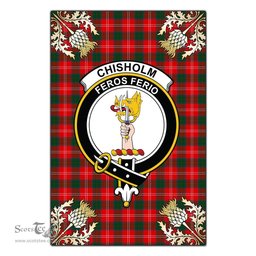 Scotstee Shop Chisholm Modern Clan Crest Gold Thistle New Garden Flag, buffalo plaid garden flag,scottish clan flags,scottish clan flags uk,scottish family crest flags,scottish flag tartans,Scottish Tartan House Flag,Tartan Clan Flag,tartan day flag,Tartan Garden Flag,Clan Badge Tartan Flag,clan tartan flag,green tartan flag, scottish family crest flags,scottish clan flags,scottish clan flags uk,scottish family crest flags,scottish flag tartans,scottish tartan flag,tartan army flag