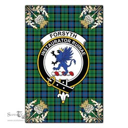 Scotstee Shop Forsyth Ancient Clan Crest Gold Thistle New Garden Flag, buffalo plaid garden flag,scottish clan flags,scottish clan flags uk,scottish family crest flags,scottish flag tartans,Scottish Tartan House Flag,Tartan Clan Flag,tartan day flag,Tartan Garden Flag,Clan Badge Tartan Flag,clan tartan flag,green tartan flag, scottish family crest flags,scottish clan flags,scottish clan flags uk,scottish family crest flags,scottish flag tartans,scottish tartan flag,tartan army flag