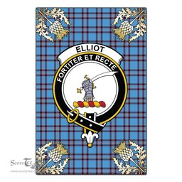 Scotstee Shop Elliot Ancient Clan Crest Gold Thistle New Garden Flag, buffalo plaid garden flag,scottish clan flags,scottish clan flags uk,scottish family crest flags,scottish flag tartans,Scottish Tartan House Flag,Tartan Clan Flag,tartan day flag,Tartan Garden Flag,Clan Badge Tartan Flag,clan tartan flag,green tartan flag, scottish family crest flags,scottish clan flags,scottish clan flags uk,scottish family crest flags,scottish flag tartans,scottish tartan flag,tartan army flag