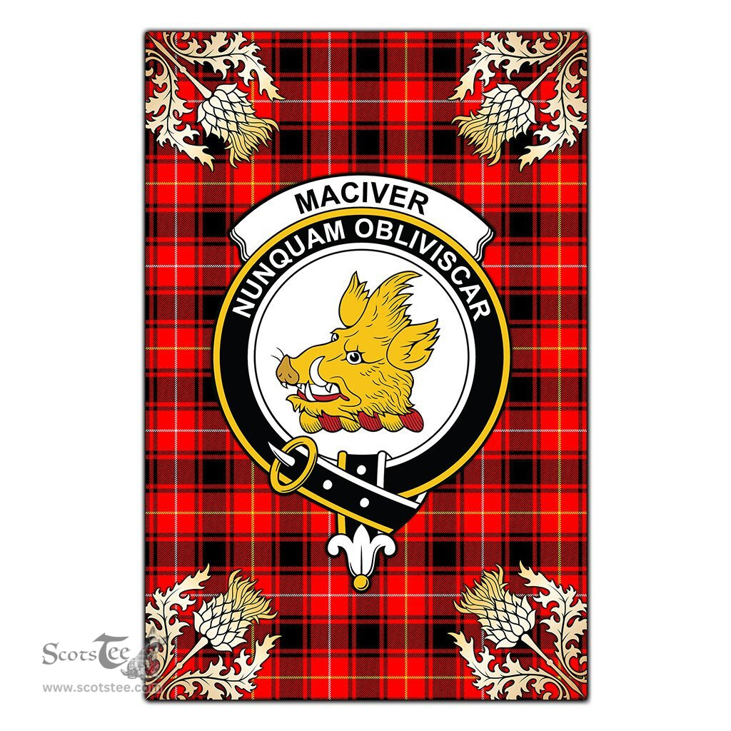 Scotstee Shop MacIver Modern Clan Crest Gold Thistle New Garden Flag, buffalo plaid garden flag,scottish clan flags,scottish clan flags uk,scottish family crest flags,scottish flag tartans,Scottish Tartan House Flag,Tartan Clan Flag,tartan day flag,Tartan Garden Flag,Clan Badge Tartan Flag,clan tartan flag,green tartan flag, scottish family crest flags,scottish clan flags,scottish clan flags uk,scottish family crest flags,scottish flag tartans,scottish tartan flag,tartan army flag