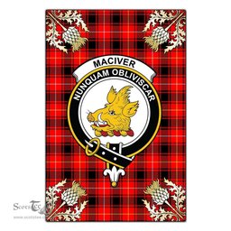 Scotstee Shop MacIver Modern Clan Crest Gold Thistle New Garden Flag, buffalo plaid garden flag,scottish clan flags,scottish clan flags uk,scottish family crest flags,scottish flag tartans,Scottish Tartan House Flag,Tartan Clan Flag,tartan day flag,Tartan Garden Flag,Clan Badge Tartan Flag,clan tartan flag,green tartan flag, scottish family crest flags,scottish clan flags,scottish clan flags uk,scottish family crest flags,scottish flag tartans,scottish tartan flag,tartan army flag