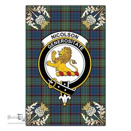 Scotstee Shop Nicolson Hunting Ancient Clan Crest Gold Thistle New Garden Flag, buffalo plaid garden flag,scottish clan flags,scottish clan flags uk,scottish family crest flags,scottish flag tartans,Scottish Tartan House Flag,Tartan Clan Flag,tartan day flag,Tartan Garden Flag,Clan Badge Tartan Flag,clan tartan flag,green tartan flag, scottish family crest flags,scottish clan flags,scottish clan flags uk,scottish family crest flags,scottish flag tartans,scottish tartan flag,tartan army flag