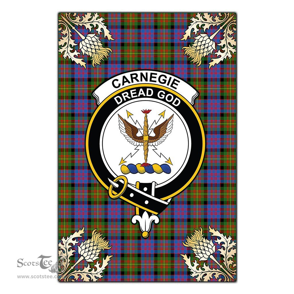 Scotstee Shop Carnegie Ancient Clan Crest Gold Thistle New Garden Flag, buffalo plaid garden flag,scottish clan flags,scottish clan flags uk,scottish family crest flags,scottish flag tartans,Scottish Tartan House Flag,Tartan Clan Flag,tartan day flag,Tartan Garden Flag,Clan Badge Tartan Flag,clan tartan flag,green tartan flag, scottish family crest flags,scottish clan flags,scottish clan flags uk,scottish family crest flags,scottish flag tartans,scottish tartan flag,tartan army flag