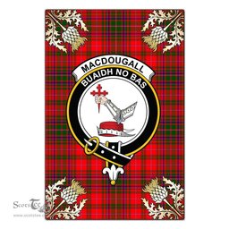 Scotstee Shop MacDougall Modern Clan Crest Gold Thistle New Garden Flag, buffalo plaid garden flag,scottish clan flags,scottish clan flags uk,scottish family crest flags,scottish flag tartans,Scottish Tartan House Flag,Tartan Clan Flag,tartan day flag,Tartan Garden Flag,Clan Badge Tartan Flag,clan tartan flag,green tartan flag, scottish family crest flags,scottish clan flags,scottish clan flags uk,scottish family crest flags,scottish flag tartans,scottish tartan flag,tartan army flag