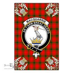 Scotstee Shop MacQuarrie Modern Clan Crest Gold Thistle New Garden Flag, buffalo plaid garden flag,scottish clan flags,scottish clan flags uk,scottish family crest flags,scottish flag tartans,Scottish Tartan House Flag,Tartan Clan Flag,tartan day flag,Tartan Garden Flag,Clan Badge Tartan Flag,clan tartan flag,green tartan flag, scottish family crest flags,scottish clan flags,scottish clan flags uk,scottish family crest flags,scottish flag tartans,scottish tartan flag,tartan army flag