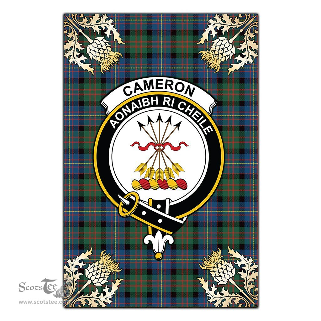 Scotstee Shop Cameron of Erracht Ancient Clan Crest Gold Thistle New Garden Flag, buffalo plaid garden flag,scottish clan flags,scottish clan flags uk,scottish family crest flags,scottish flag tartans,Scottish Tartan House Flag,Tartan Clan Flag,tartan day flag,Tartan Garden Flag,Clan Badge Tartan Flag,clan tartan flag,green tartan flag, scottish family crest flags,scottish clan flags,scottish clan flags uk,scottish family crest flags,scottish flag tartans,scottish tartan flag,tartan army flag